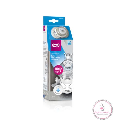 Lovi SuperVent Medical+ cumisüveg 250 ml 3hó+ ajándék nyugtató cumi 3-6 hó Buddy Bear 