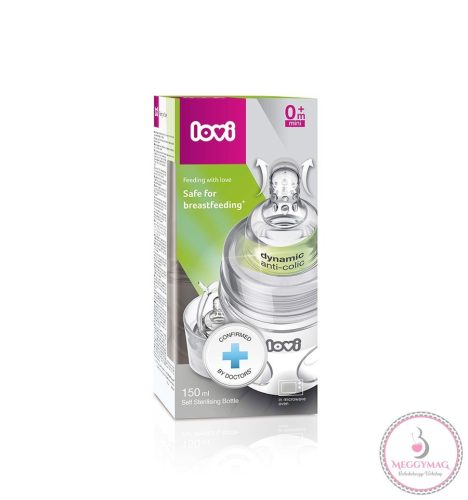 Lovi önsterilizáló cumisüveg SuperVent 150 ml 0 hó+